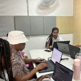 A student setting up a campaign in an advertising dashboard